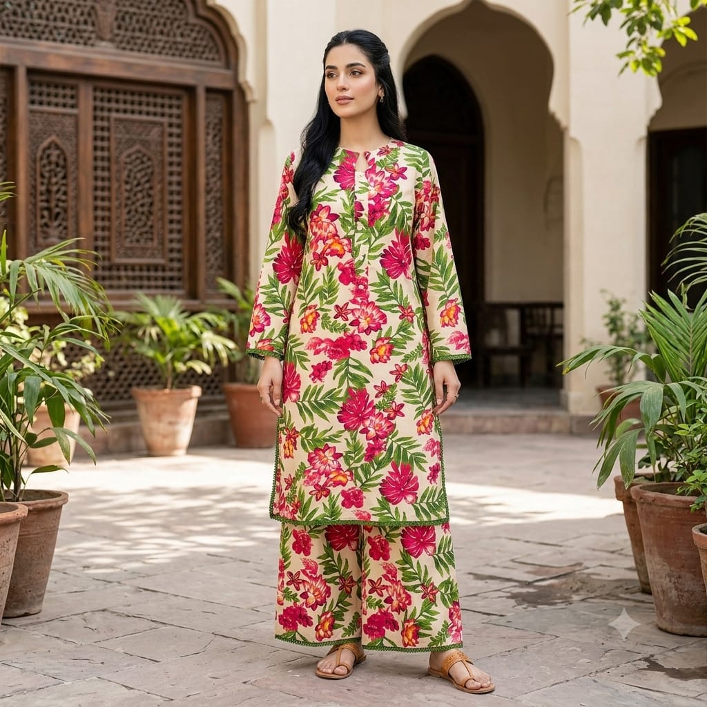 Women's Printed Pakistani Cord Sets I Salwar Kameez I Summer Fabric- Loose Fit, 20 Designs Size S-XXL -  Breathable Soft Suit Womenswear Aesthetics Asian Clothes Salwar Summer