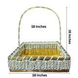 Premium Wedding Gift Hamper Gold & Silver Ribbon Basket  Mehndi & Walima, Engagement, Nikah, Reception Décor