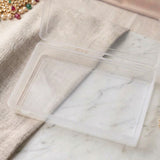 1x Clear Plastic Jewellery Storage Box with Dual Snap-Lock Latches – Transparent Flat Organizer Case for Indian Bridal Necklace Sets, Chokers, Bangles, Craft Beads & Travel Accessory Display