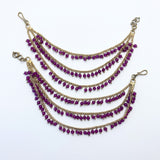 Gold & Multi pearl Ear Chain/Sahare/Pearl kaan chain/Earring support chain/Indian Jewelry/Pakistani Jewelry/Bahubali Kaan sahara Sold as a Pair