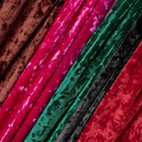 Crushed Velour Velvet Fabric 4 Yard Bundle – 60 Inch Wide Luxury Stretch Velvet for Salwar Kameez, Shalwar Suit, Pakistani Suits, Winter & Autumn Clothing, Traditional Asian Dressmaking Fabric