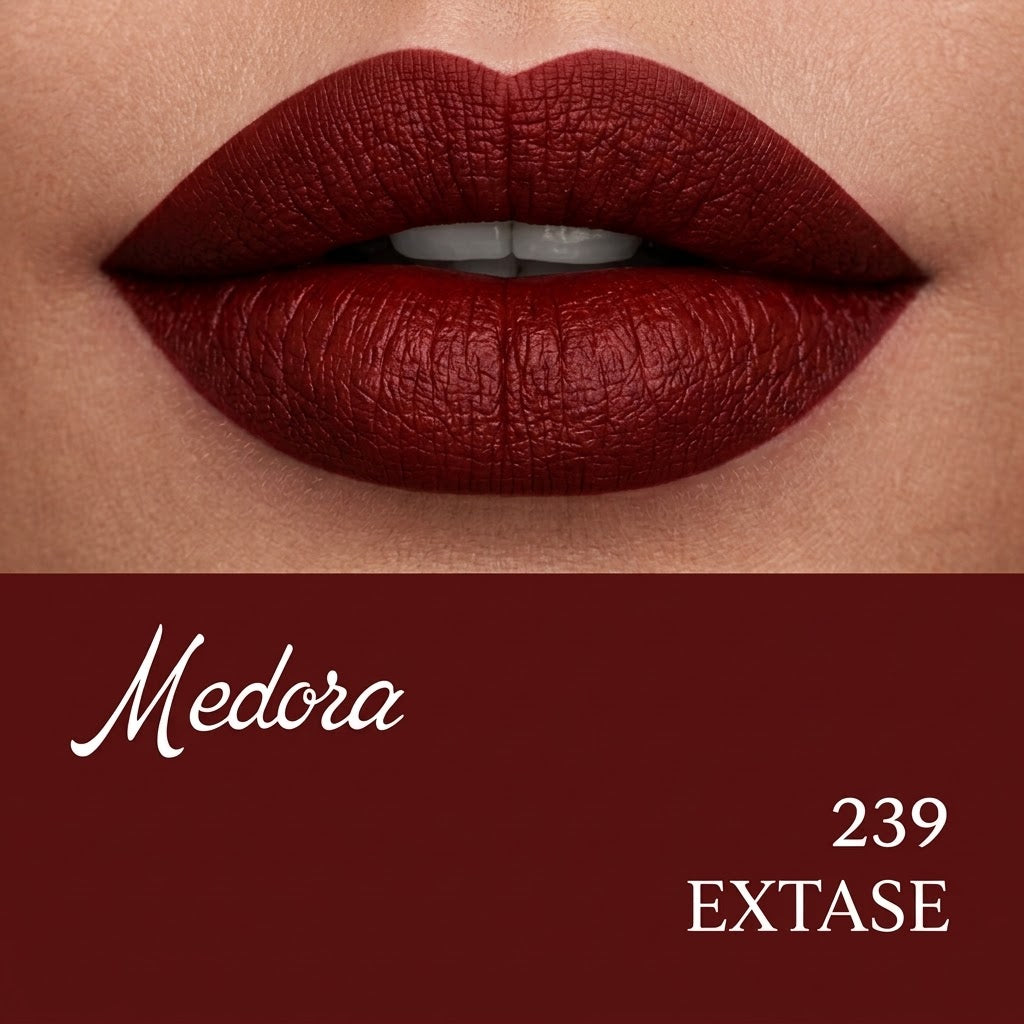 Medora Matte Finish Lipstick | Long Lasting Lipstick | Soft Smooth Application | Matte Lip Color Makeup | Beauty Cosmetic Lipstick for Women