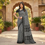 Georgette Chiffon Saree Collection over 30 Trendy Prints | Lightweight Summer Drape | Includes Unstitched Blouse Piece (6.25m) Breathable  Womenswear  Asian  Clothes