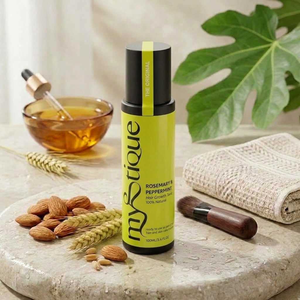 Mystique Rosemary & Peppermint Oil 100ml – Natural Hair, Scalp & Skin Care Oil