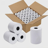 57x40 thermal paper, credit card machine paper, PDQ rolls, epos till rolls, receipt paper bulk, card terminal rolls, retail supplies, cash register paper.