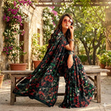 Georgette Chiffon Saree Collection over 30 Trendy Prints | Lightweight Summer Drape | Includes Unstitched Blouse Piece (6.25m) Breathable  Womenswear  Asian  Clothes