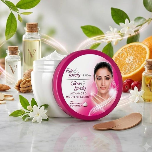 Fair & Lovely Glow & Lovely Advanced Multivitamin Face Cream 50 g, Daily Illuminating Moisturizer for Glowing Skin, SPF 15 -With Vitamin E, Vitamin C & Niacinamide.