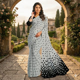 Georgette Chiffon Saree Collection over 30 Trendy Prints | Lightweight Summer Drape | Includes Unstitched Blouse Piece (6.25m) Breathable  Womenswear  Asian  Clothes