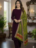 Beautiful high quality pashmina shawl printed border and centre full size 40/90 inches light weight
