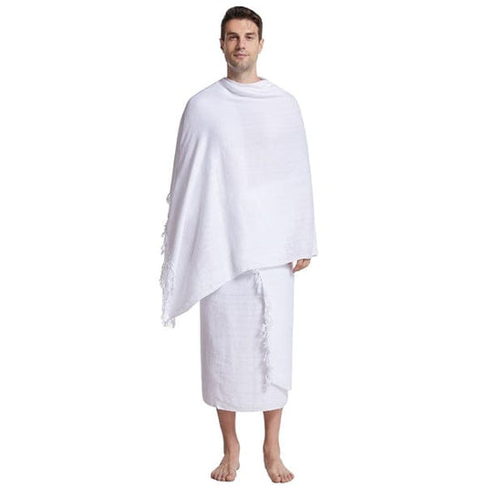 Adult Kids Ihram Towel Prayer Cloth Haj Umrah Makkah Ihram Haram Clothing 2 Piece