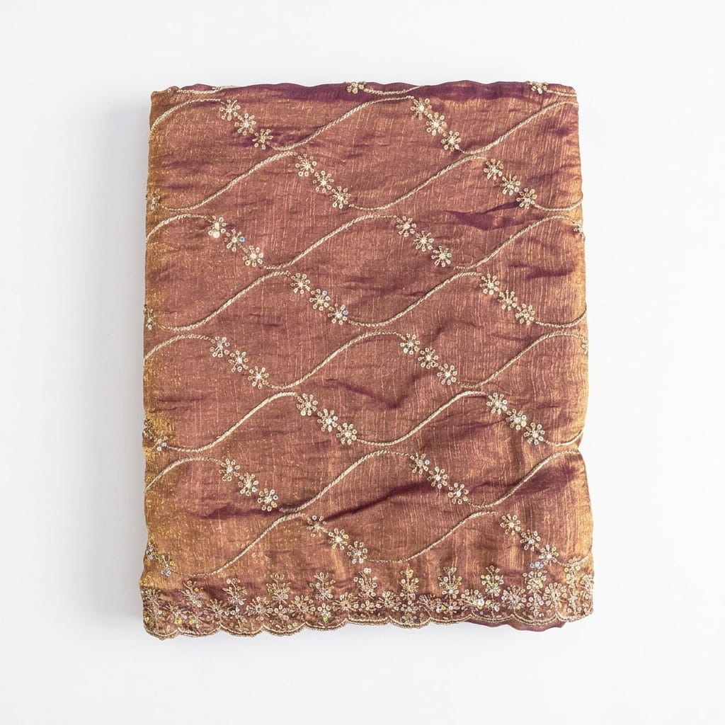 Light Weight 2 Toned Shamoo Silk Organza Saree with Rich Zari Work for Women | Luxury Traditional Party Wear Saree with Stitched Blouse Piece | Elegant Wedding, Reception & Festive Designer Saree Collection