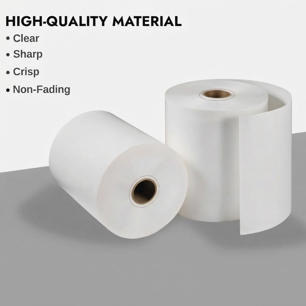 57x40 thermal paper, credit card machine paper, PDQ rolls, epos till rolls, receipt paper bulk, card terminal rolls, retail supplies, cash register paper.