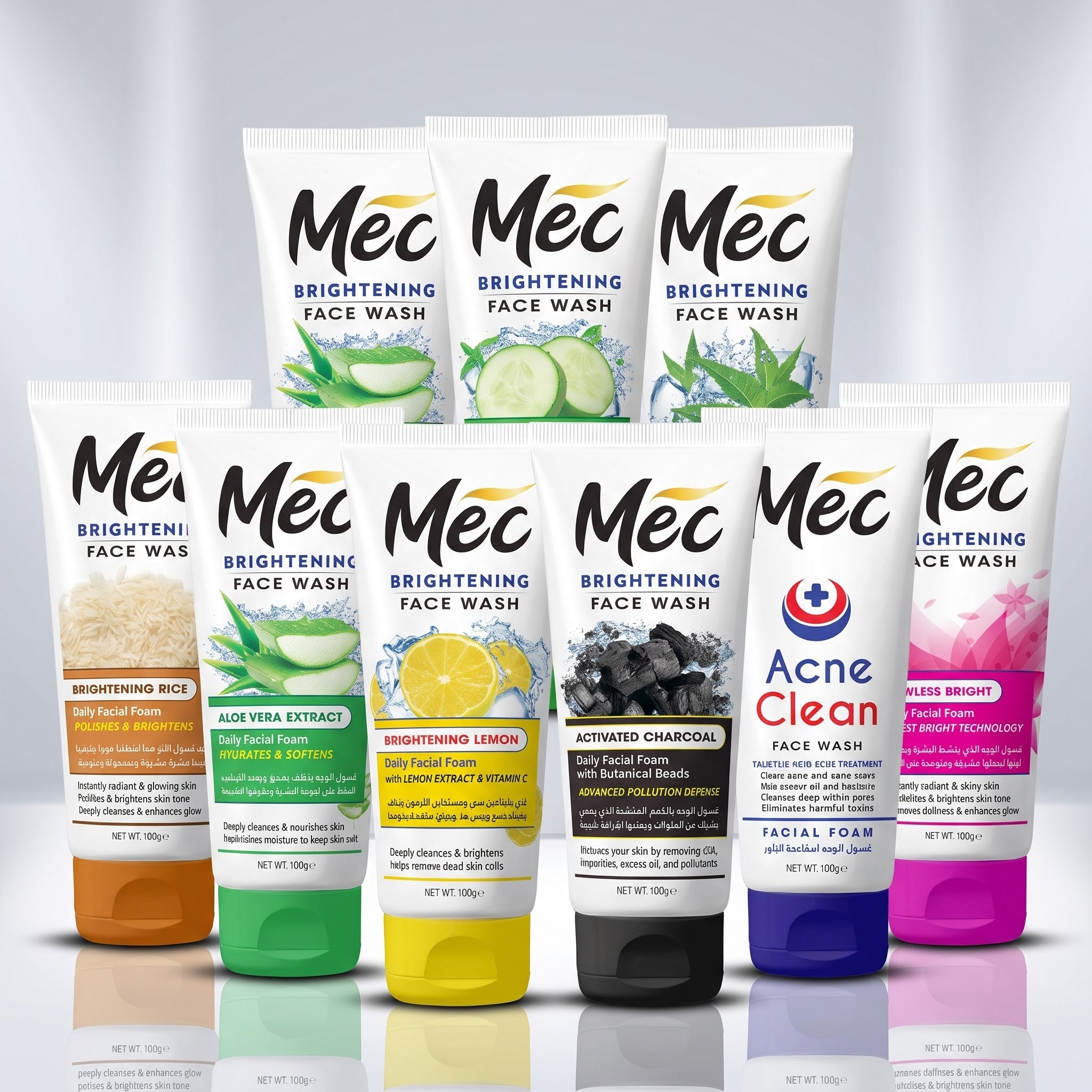 Mec Brightening Flawless Bright Face Wash 100gm