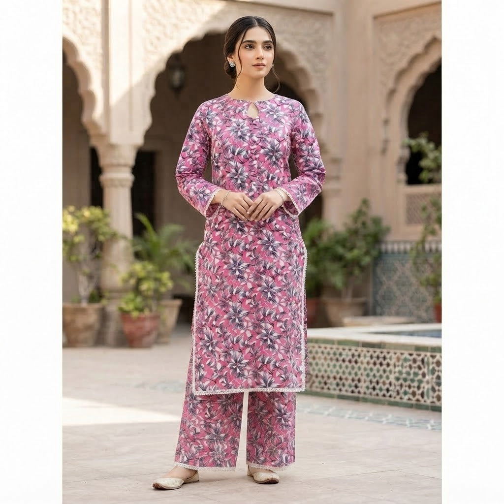 Women's Printed Pakistani Cord Sets I Salwar Kameez I Summer Fabric- Loose Fit, 20 Designs Size S-XXL -  Breathable Soft Suit Womenswear Aesthetics Asian Clothes Salwar Summer