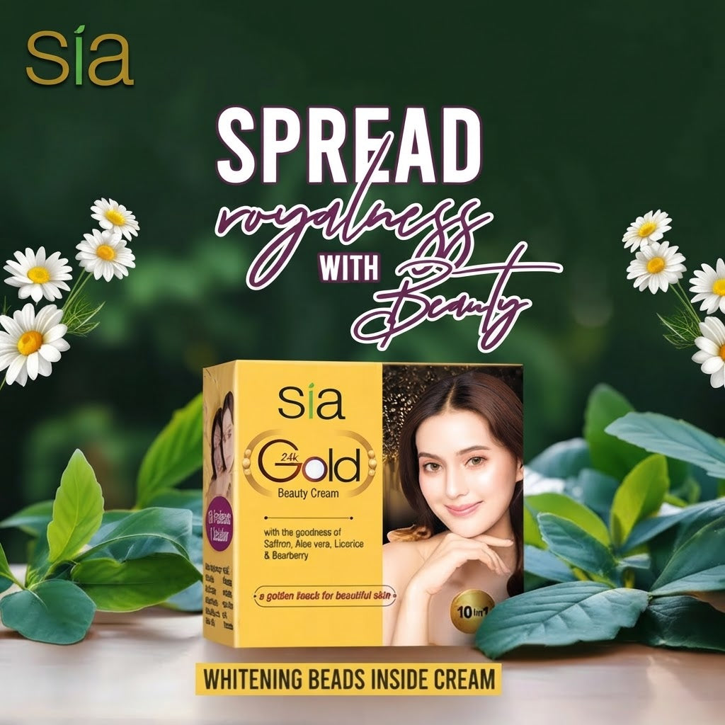 Sia Gold Cream: Brightening, Anti-Aging & Moisturizing with Gold Particles