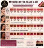 Medora Matte Finish Lipstick | Long Lasting Lipstick | Soft Smooth Application | Matte Lip Color Makeup | Beauty Cosmetic Lipstick for Women
