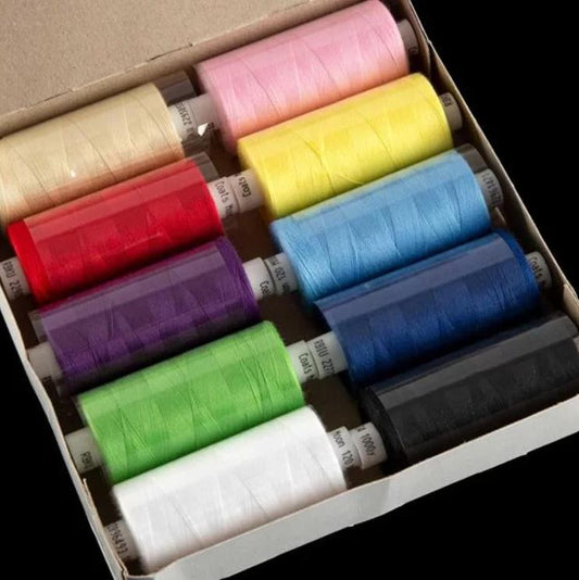 Coats Moon 1000 Yard Polyester Sewing Thread – Strong, Durable, Machine-Friendly Thread for Hand & Machine Sewing – Versatile All-Purpose Thread – Available in 50+ Colours