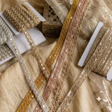 9 Mtrs Indian Lace Trim Roll Decorative Border for Salwar Kameez Dupatta Saree Kurti Lehenga Blouse Dress Making Sewing