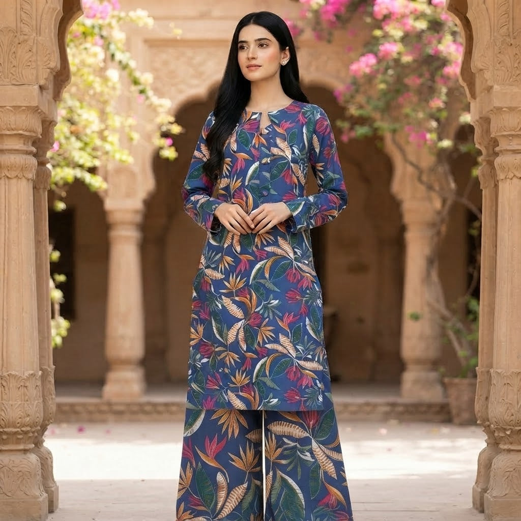 Women's Printed Pakistani Cord Sets I Salwar Kameez I Summer Fabric- Loose Fit, 10 Designs Size S-XXL -  Breathable Soft Suit Womenswear Aesthetics Asian Clothes Salwar Summer