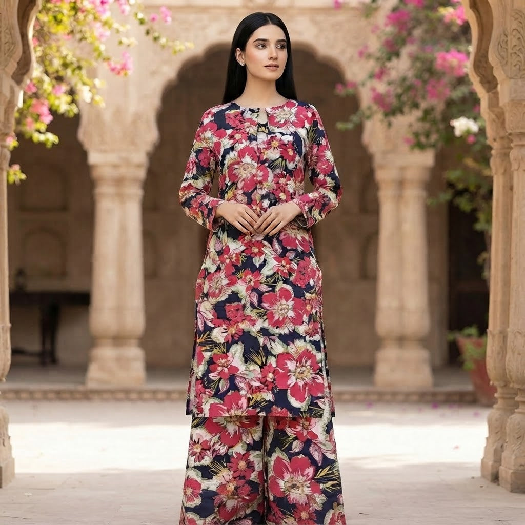 Women's Printed Pakistani Cord Sets I Salwar Kameez I Summer Fabric- Loose Fit, 10 Designs Size S-XXL -  Breathable Soft Suit Womenswear Aesthetics Asian Clothes Salwar Summer