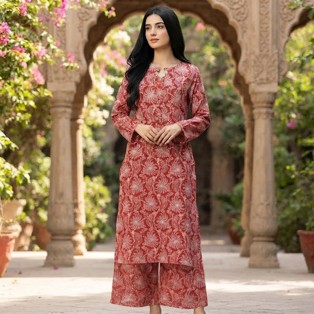 Women's Printed Pakistani Cord Sets I Salwar Kameez I Summer Fabric- Loose Fit, 10 Designs Size S-XXL -  Breathable Soft Suit Womenswear Aesthetics Asian Clothes Salwar Summer