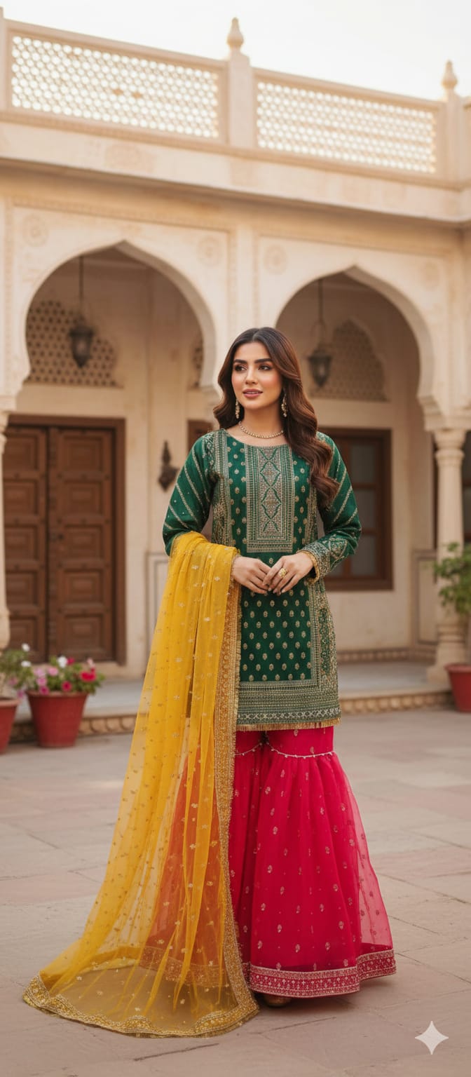 Pakistani Dress Collection S-XXL | Party Wear Pakistani Suits for Women I Designer Wedding Suit | Eid Special Collection | Heavy Embroidered Top Bottoms Dupatta | Flash Sale Deal Women's Ethnic Wear Ready to Wear Outfits | Salwar Kameez