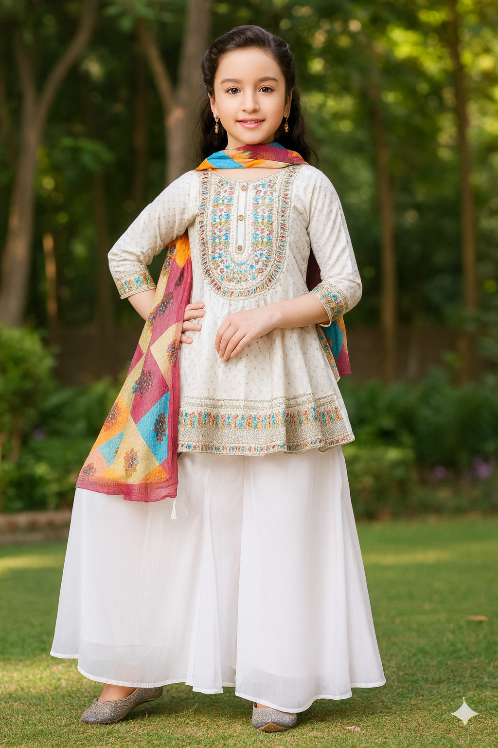 Girls Kids Luxury Shalwar Kameez with Dupatta Readymade Collection for Eid Celebrations kids wear Original, Embroidery, Formal, Outfit, Embroidered Pakistani Asian