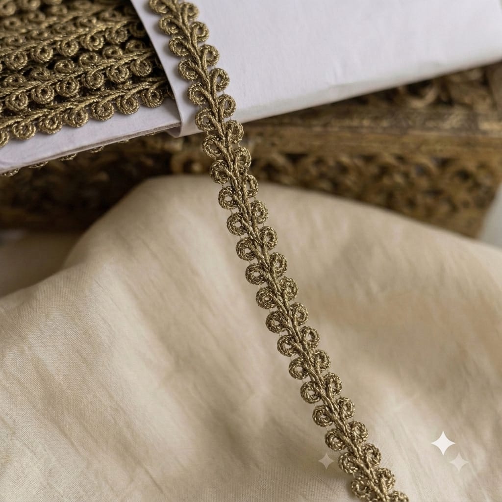 18 Mtrs Indian Lace Trim Roll Decorative Border for Salwar Kameez Dupatta Saree Kurti Lehenga Blouse Dress Making Sewing Craft DIY Ethnic Lace Ribbon Trim