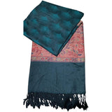 Beautiful high quality pashmina shawl printed border and centre full size 40/90 inches light weight