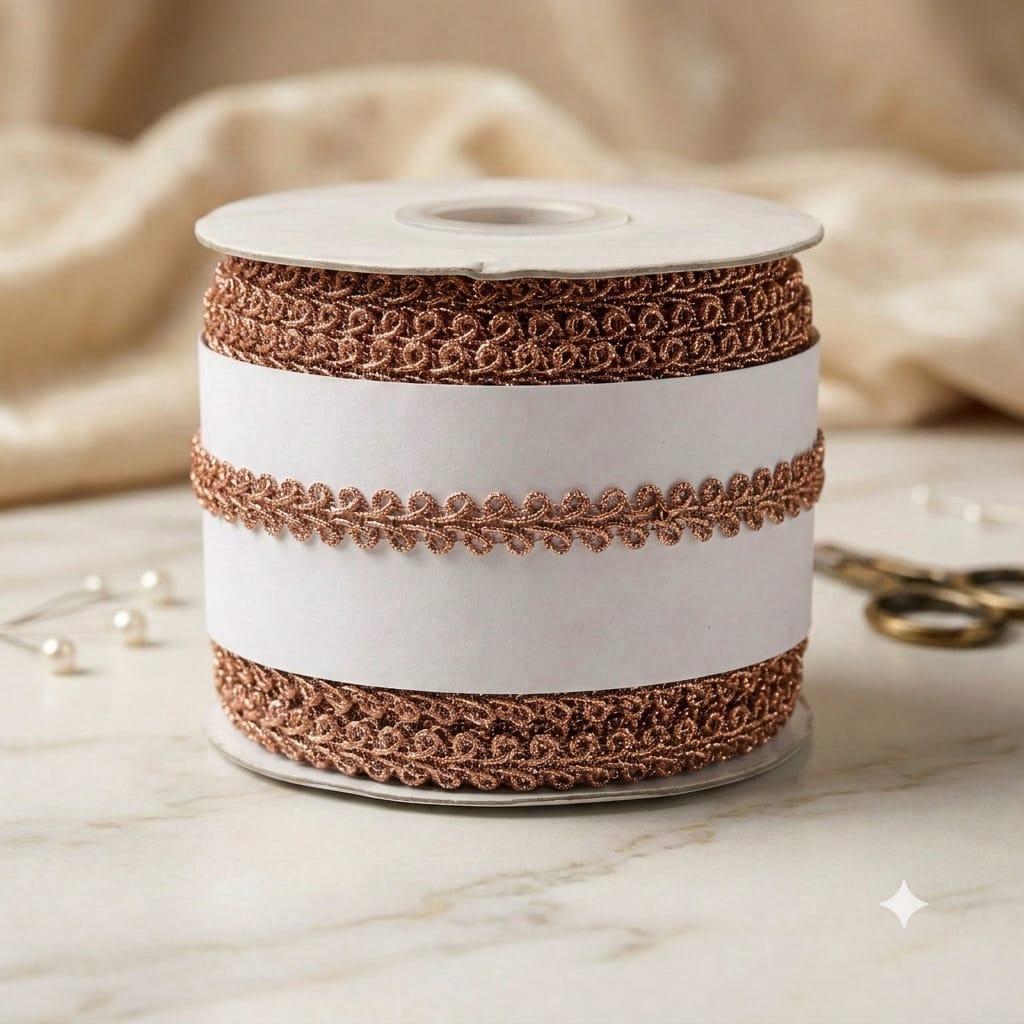18 Mtrs Indian Lace Trim Roll Decorative Border for Salwar Kameez Dupatta Saree Kurti Lehenga Blouse Dress Making Sewing Craft DIY Ethnic Lace Ribbon Trim