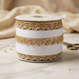 18 Mtrs Indian Lace Trim Roll Decorative Border for Salwar Kameez Dupatta Saree Kurti Lehenga Blouse Dress Making Sewing Craft DIY Ethnic Lace Ribbon Trim