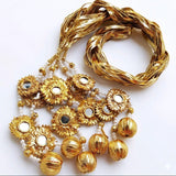 Indian Pakistani Paranda Punjabi Parandi Mehndi Jaago Mirror Bridal Patiala Hair Accessories for Traditional Bridal Looks