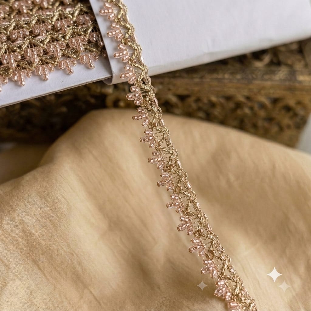9 Mtrs Indian Lace Trim Roll Decorative Border for Salwar Kameez Dupatta Saree Kurti Lehenga Blouse Dress Making Sewing