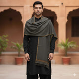 Pakistani Shawl for Men Large Oversize Meditation Blanket Traditional Wool Shawl Blanket Wrap Gift for Him Brother Father All Seasons