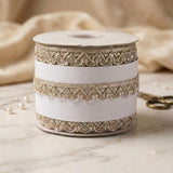 18 Mtrs Indian Lace Trim Roll Decorative Border for Salwar Kameez Dupatta Saree Kurti Lehenga Blouse Dress Making Sewing Craft DIY Ethnic Lace Ribbon Trim
