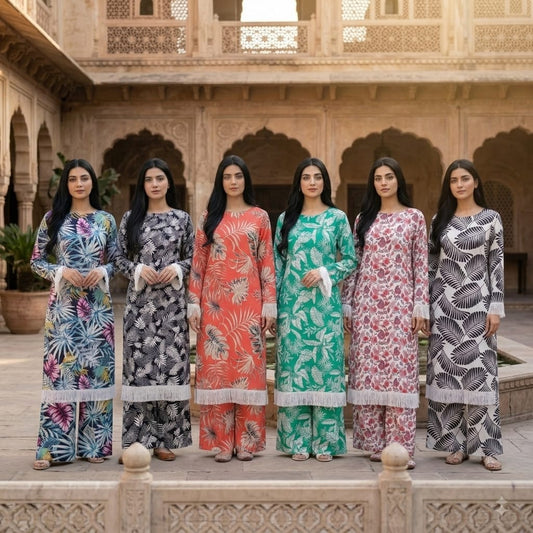 Women's Printed Pakistani Cord Sets I Salwar Kameez I Summer Fabric- Loose Fit, 20 Designs Size S-XXL -  Breathable Soft Suit Womenswear Aesthetics Asian Clothes Salwar Summer