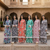 Women's Printed Pakistani Cord Sets I Salwar Kameez I Summer Fabric- Loose Fit, 20 Designs Size S-XXL -  Breathable Soft Suit Womenswear Aesthetics Asian Clothes Salwar Summer