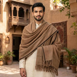 Pakistani Shawl for Men Large Oversize Meditation Blanket Traditional Wool Shawl Blanket Wrap Gift for Him Brother Father All Seasons