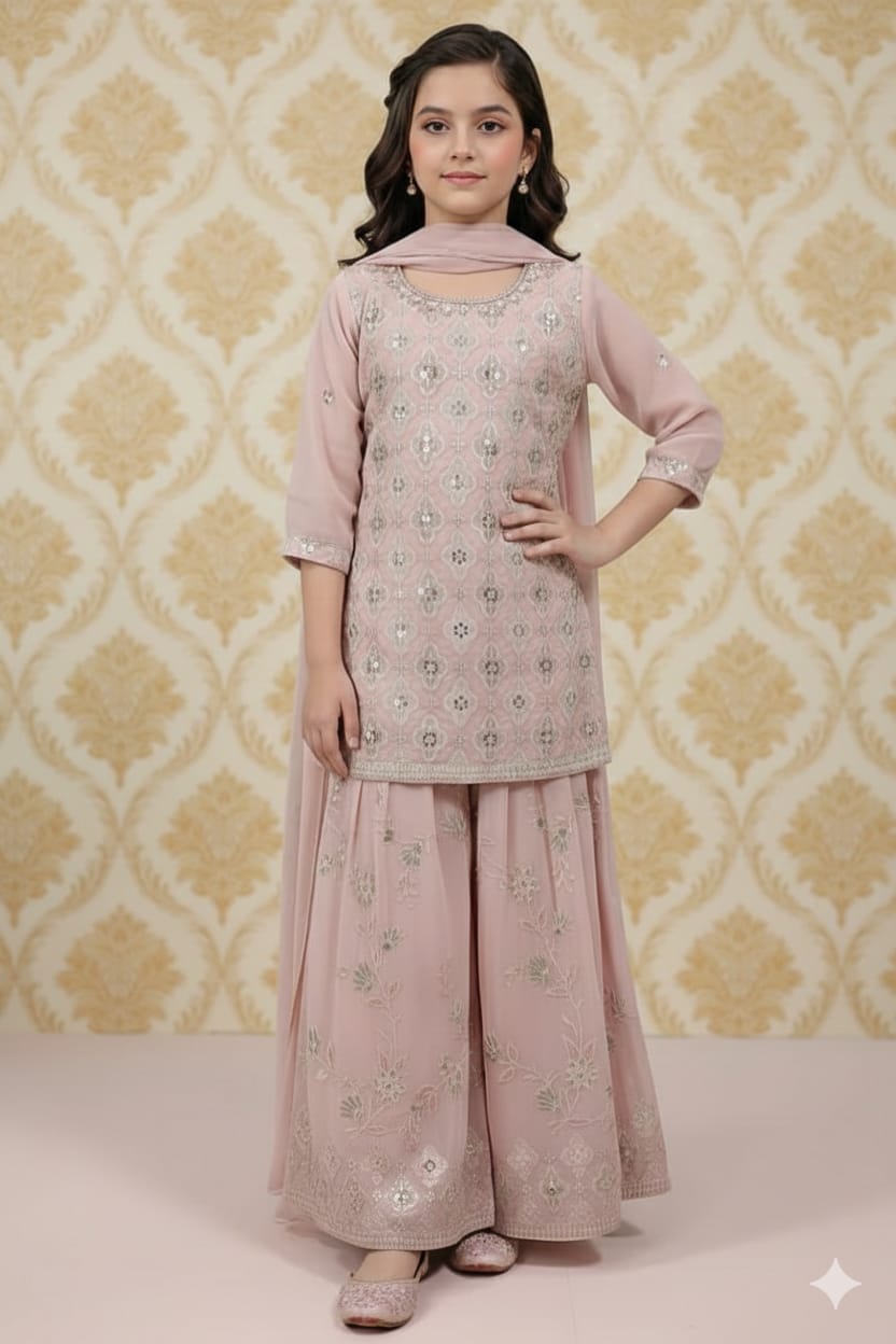 Girls Kids Luxury Shalwar Kameez with Dupatta Readymade Collection for Eid Celebrations kids wear Original, Embroidery, Formal, Outfit, Embroidered Pakistani Asian