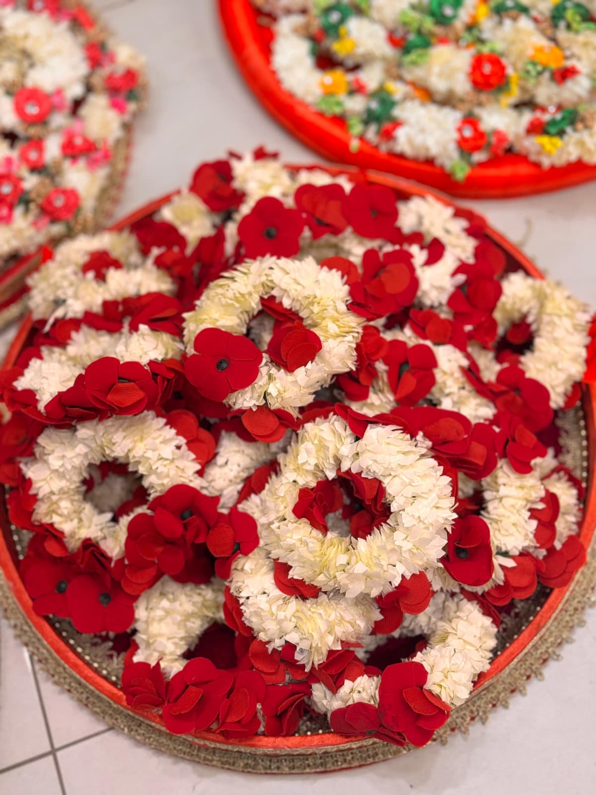 Artificial Flower Gajra bangle for Mehndi Favors Traditional Indian Decoration. Sold In Single and Pairs