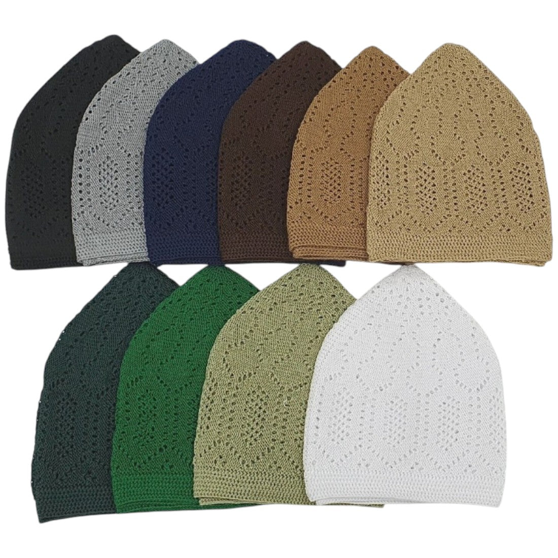Mens Boys Topi Islamic Skull Cap Muslim Prayer Mosque Hat Kufi Head Wear Stretch-to-fit Breathable Fabric Lightweight Design Easy to Wear and Wash
