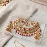 1x Clear Plastic Jewellery Storage Box with Dual Snap-Lock Latches – Transparent Flat Organizer Case for Indian Bridal Necklace Sets, Chokers, Bangles, Craft Beads & Travel Accessory Display