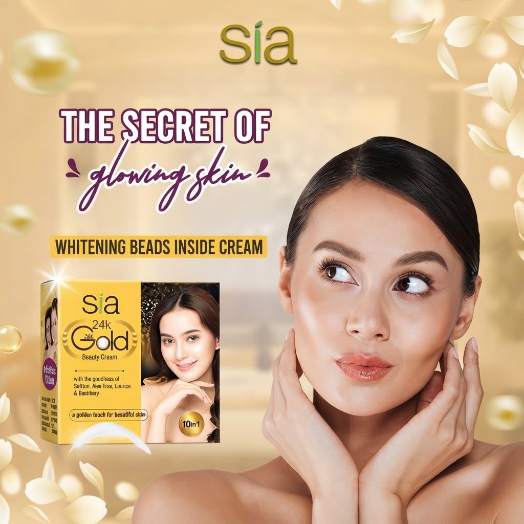 Sia Gold Cream: Brightening, Anti-Aging & Moisturizing with Gold Particles