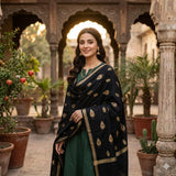 Women's Lightweight Shawl Wrap – Traditional Motif Printed Dupatta, Soft Polyester Scarf for Weddings, Festivals, and Casual Wear