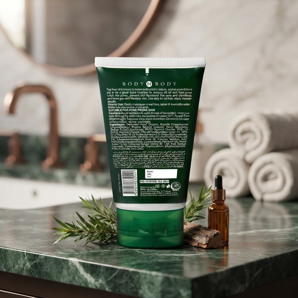 BNB Organic Acne Control Tea Tree Face Wash 120ml – Oil Control & Anti-Acne Cleanser
