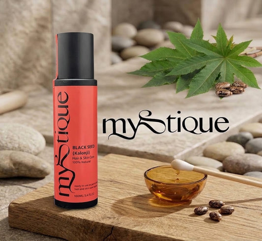 Mystique Black Seed Oil 100ml– Premium Cold Pressed Nigella Sativa Oil for Hair & Skin Care