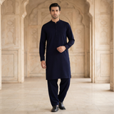 Men's Shalwar Kameez Traditional Clothing In Multiple Colours With Long Sleeves And Button Front Comes With Shalwar And Kameez