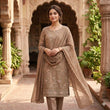 unstitched Georgette 4 piece Shalwar Kameez Dupatta with Lining Premium Embroidered Polyester