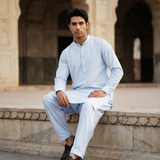 Men's Shalwar Kameez Traditional Clothing In Multiple Colours With Long Sleeves And Button Front Comes With Shalwar And Kameez