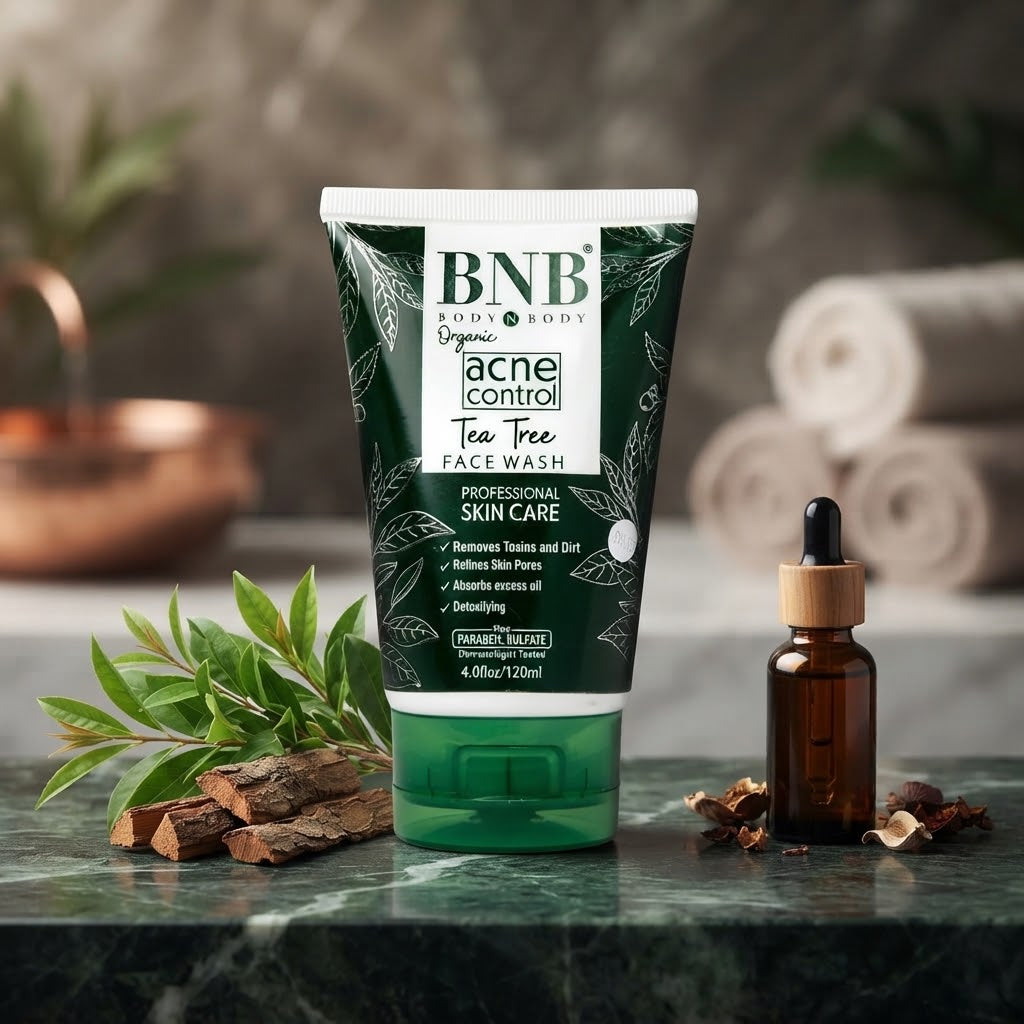 BNB Organic Acne Control Tea Tree Face Wash 120ml – Oil Control & Anti-Acne Cleanser